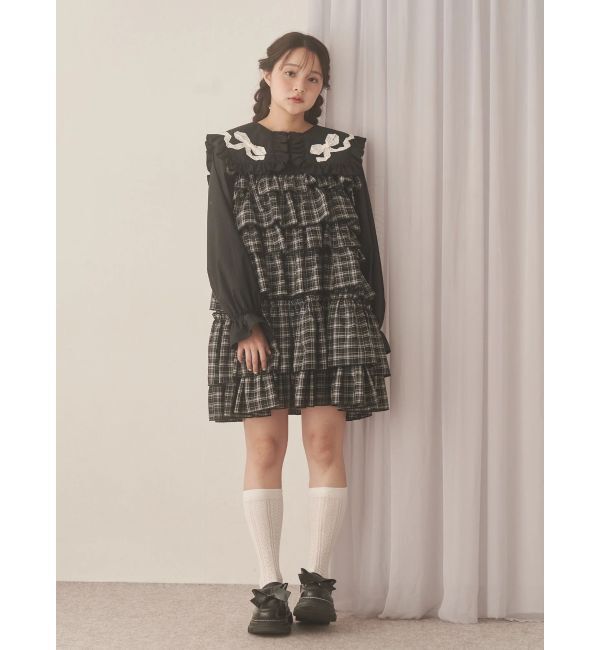 merry jenny「ribbonフリルカラーブラウス」|シャツ・ブラウス|