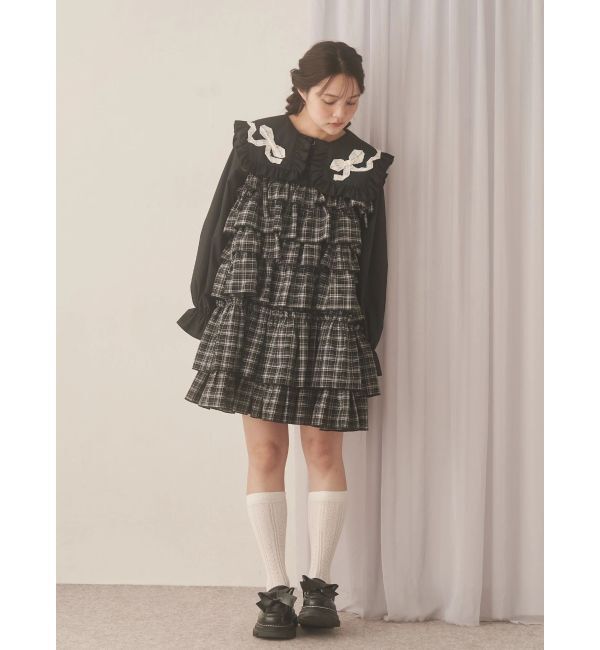 merry jenny「ribbonフリルカラーブラウス」|シャツ・ブラウス|