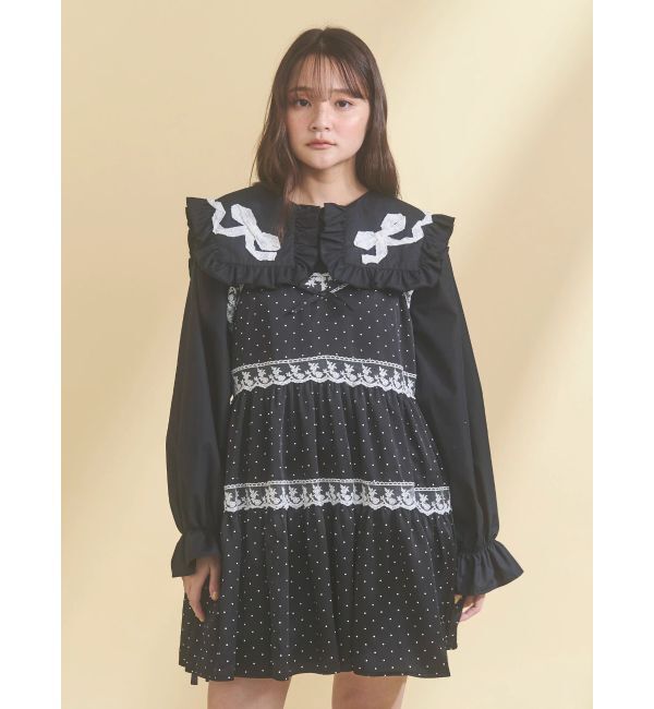 merry jenny「ribbonフリルカラーブラウス」|シャツ・ブラウス|