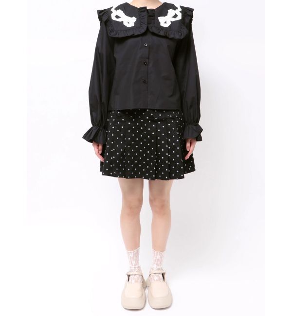 merry jenny「ribbonフリルカラーブラウス」|シャツ・ブラウス|