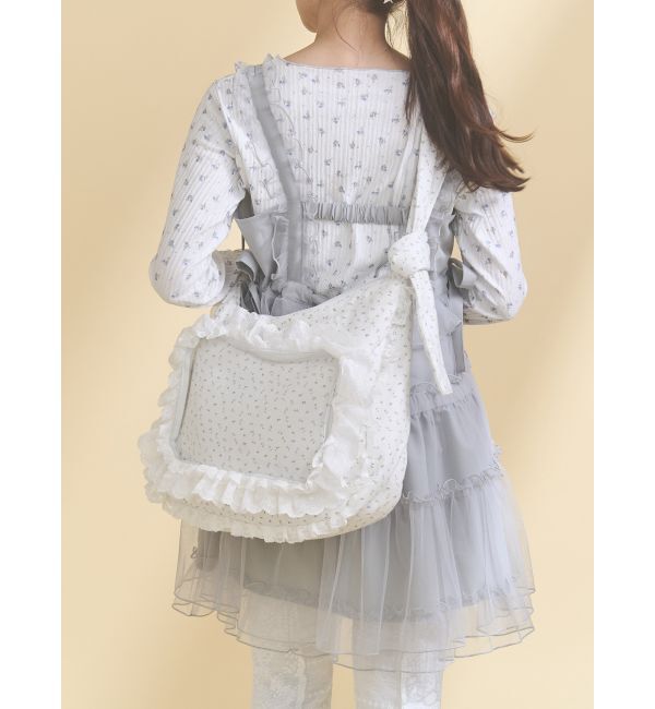 merry jenny「frill frillぬい活バッグ」|ショルダー・メッセンジャー|ブルー