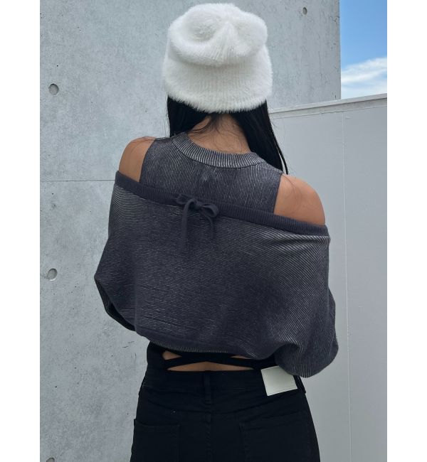 GYDA「Symmetry GYDAシャギーニットCAP」|ニット帽|