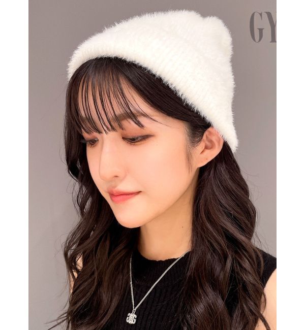 GYDA「Symmetry GYDAシャギーニットCAP」|ニット帽|