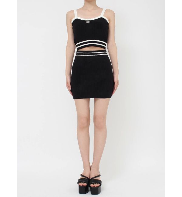 GYDA「ラインパイルスカートライクショートパンツ」|スカート|