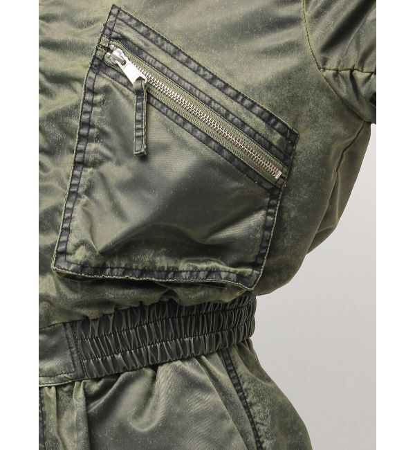 GYDA「pigment processed hoodieブルゾン」|ブルゾン・スタジャン|