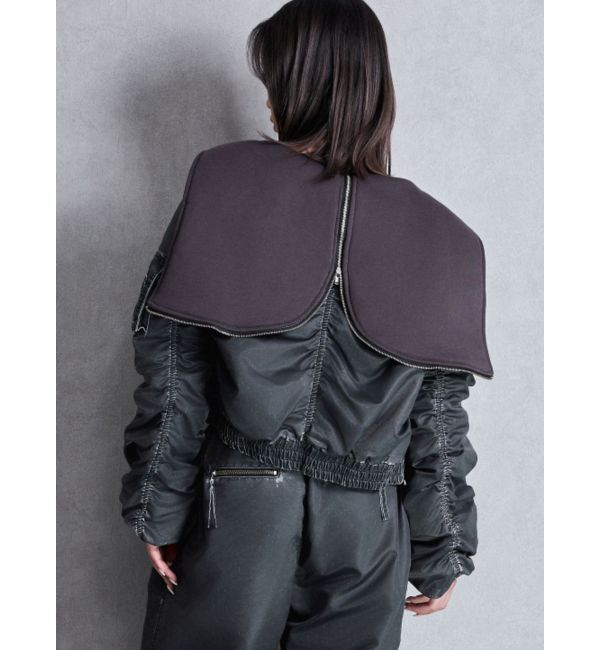 GYDA「pigment processed hoodieブルゾン」|ブルゾン・スタジャン|