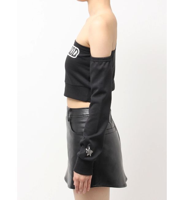 GYDA「MIS UNDERSTOODワンショルショートトップス」|Tシャツ・カットソー|