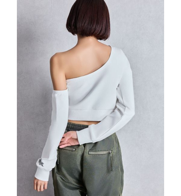 GYDA「MIS UNDERSTOODワンショルショートトップス」|Tシャツ・カットソー|