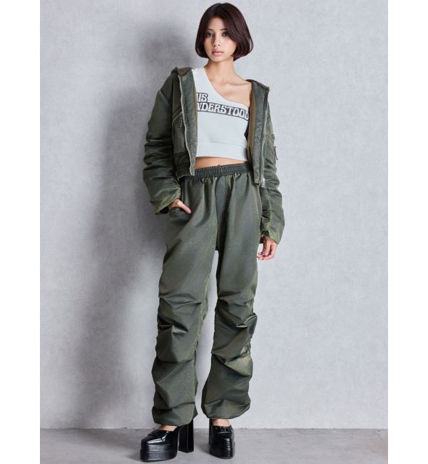 GYDA「MIS UNDERSTOODワンショルショートトップス」|Tシャツ・カットソー|