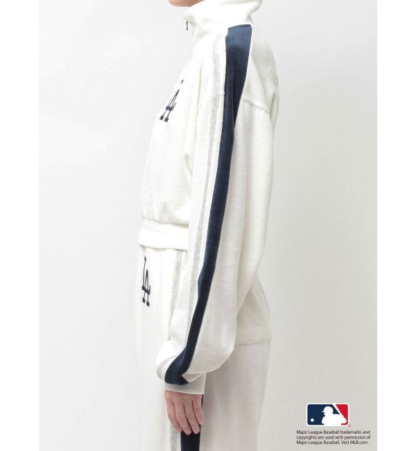 GYDA「GYDA［MLB］2ラインハーフZIPショートトップス」|Tシャツ・カットソー|