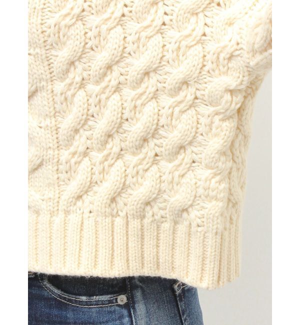 GYDA「ケーブルクルーネックニットトップス」|ニット・セーター|