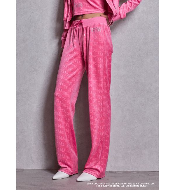 GYDA「GYDA&times;Juicy Couture GG JC Emboss Big Bling Velour Track Pants」|その他|