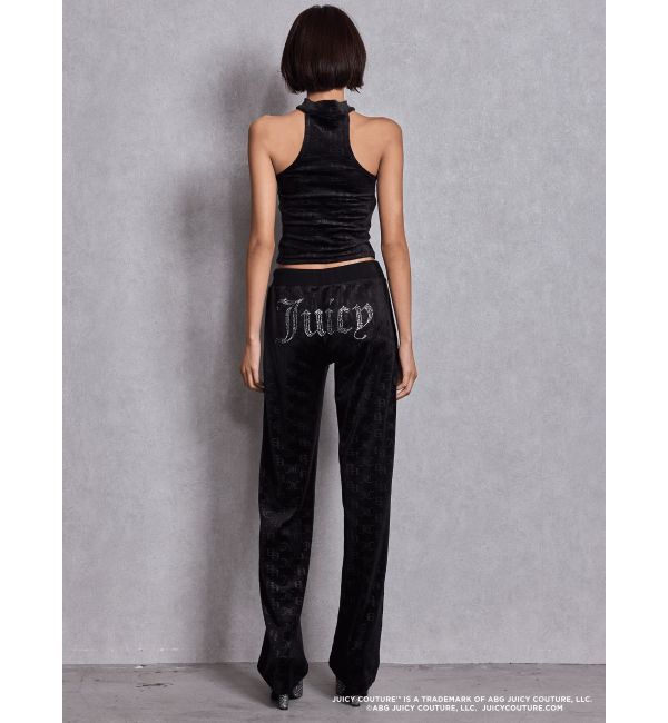 GYDA「GYDA&times;Juicy Couture GG JC Emboss Big Bling Velour Track Pants」|その他|