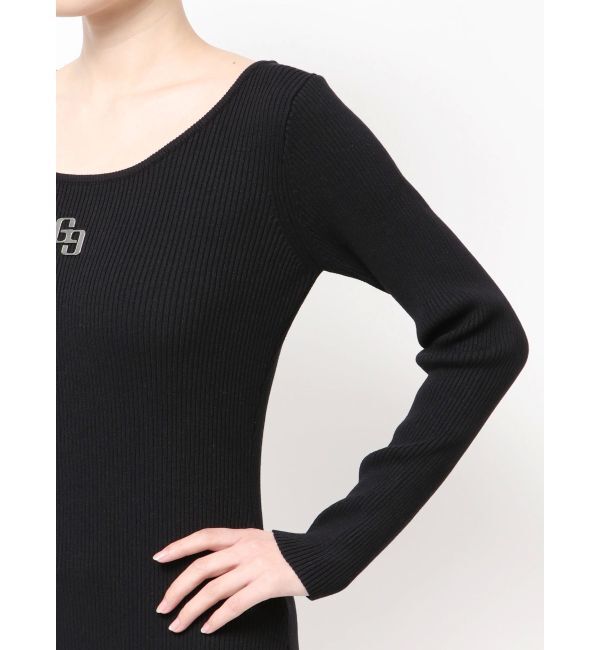 GYDA「GGプレート long sleeveニットワンピース」|ワンピース|