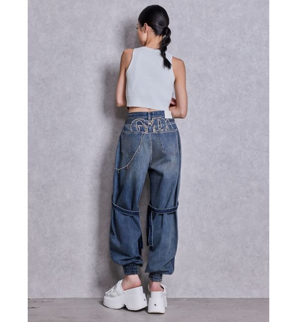 GYDA「Thick sole bijouストラップサンダル」|サンダル|