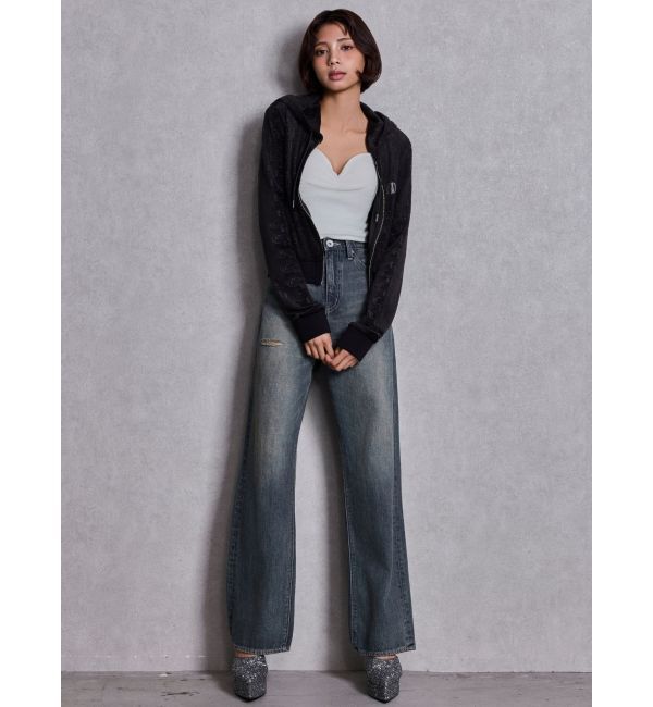 GYDA「ショルダーストラップリブベアビスチェ」|キャミソール|