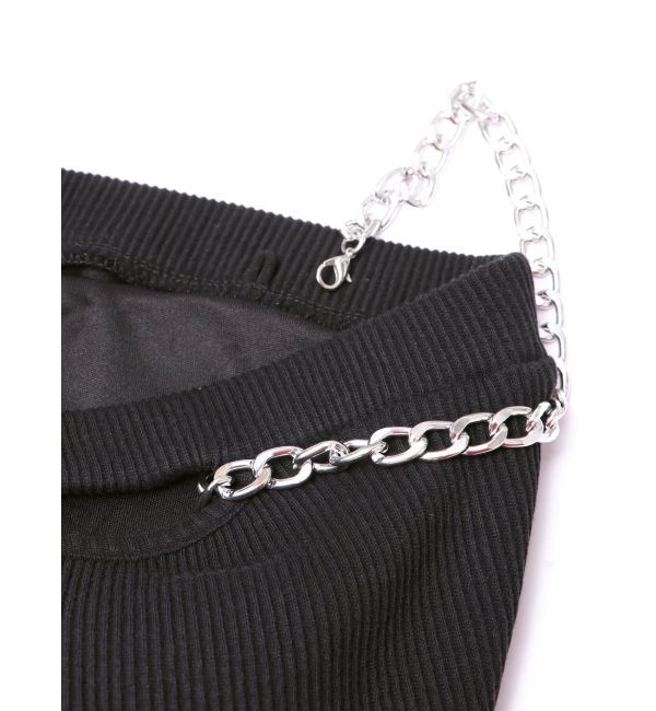 GYDA「chainストラップテレコビスチェ」|キャミソール|