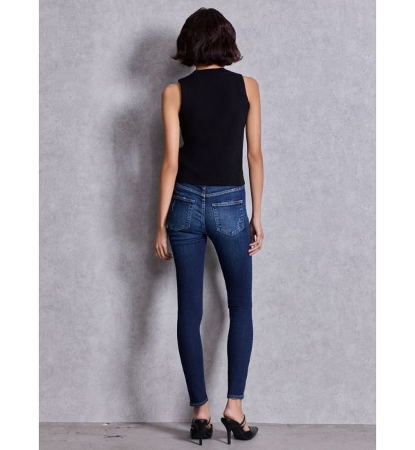 GYDA「ハイウエストSIDE RIPPED スキニーデニムパンツ」|デニム|