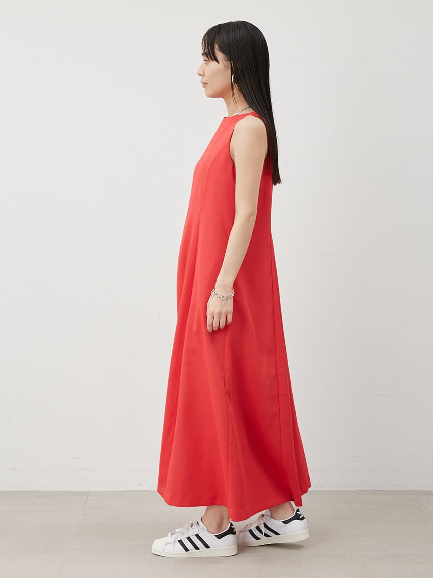Mila Owen「ドライタッチサテンソリッドワンピース」|ワンピース|