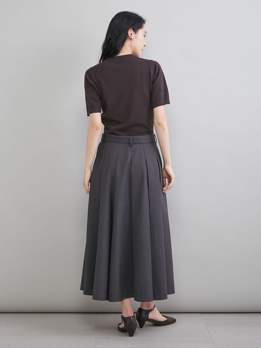 Mila Owen「プリーツスカートニットドッキングワンピース」|ワンピース|