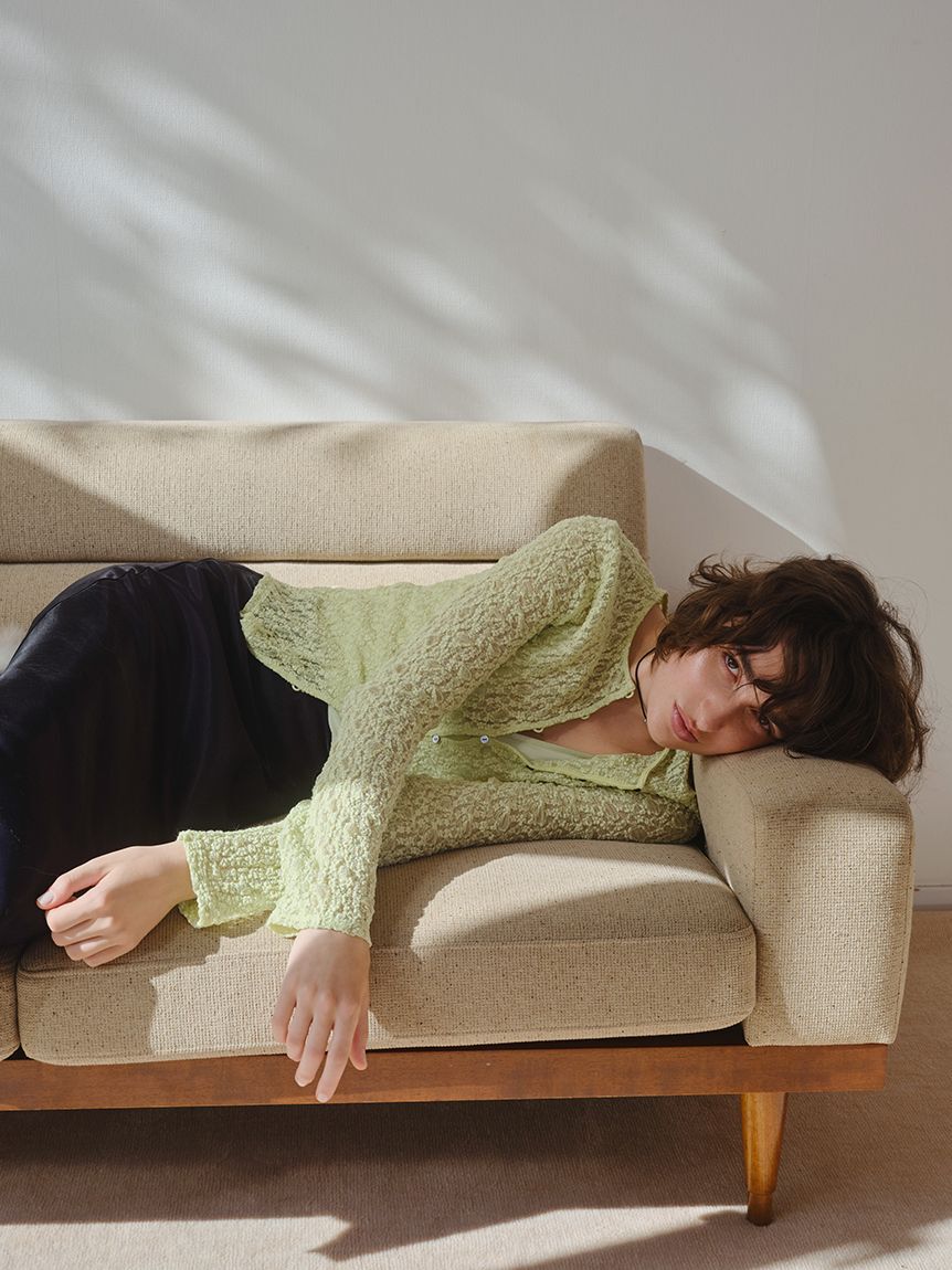 emmi atelier「2wayストレッチレースカットソー」|Tシャツ・カットソー|