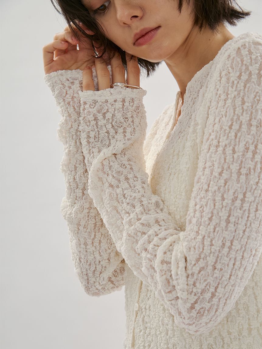 emmi atelier「2wayストレッチレースカットソー」|Tシャツ・カットソー|