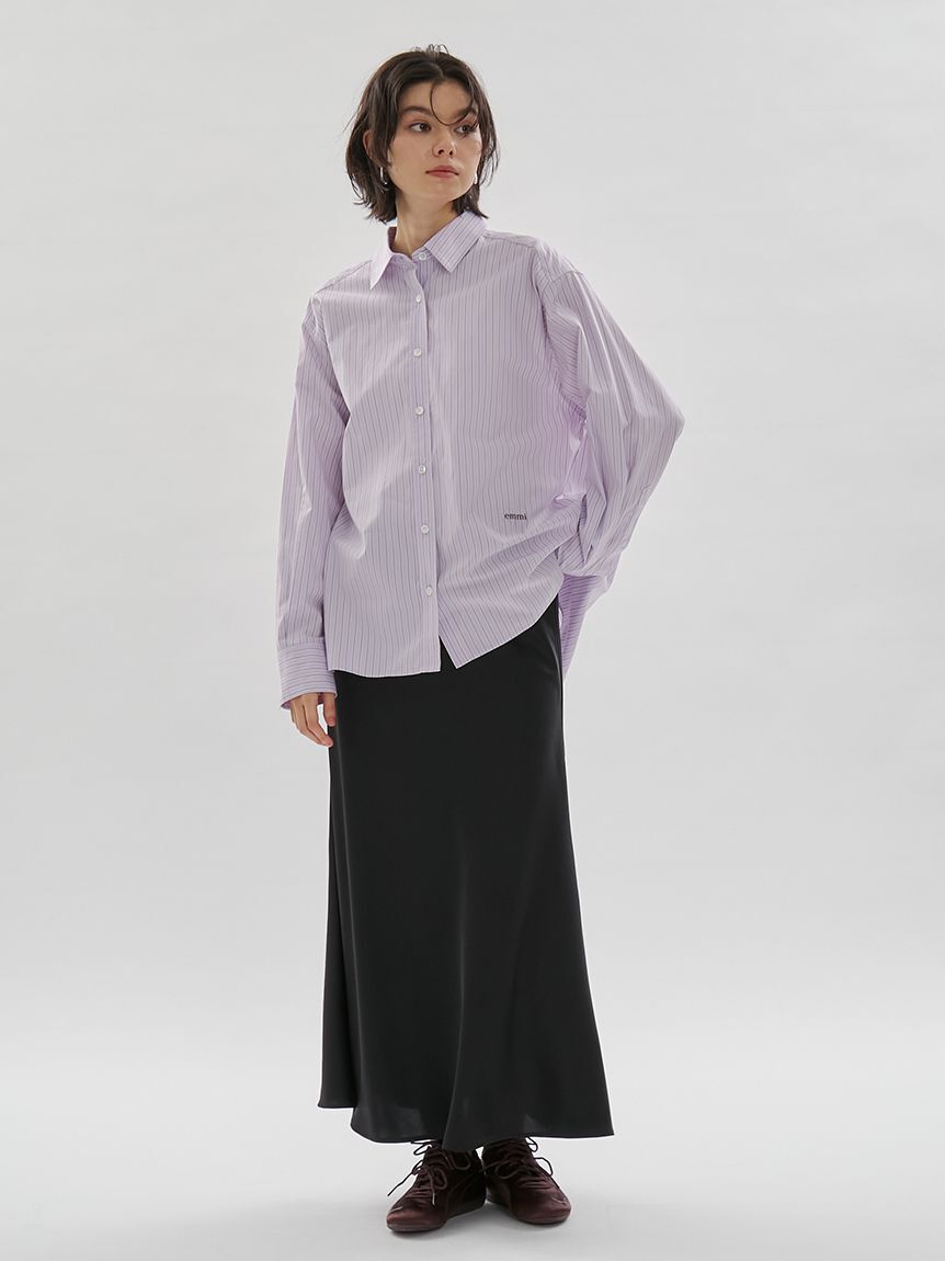 emmi atelier「【ONLINE限定カラーあり】ストライプベーシックシャツ」|シャツ・ブラウス|