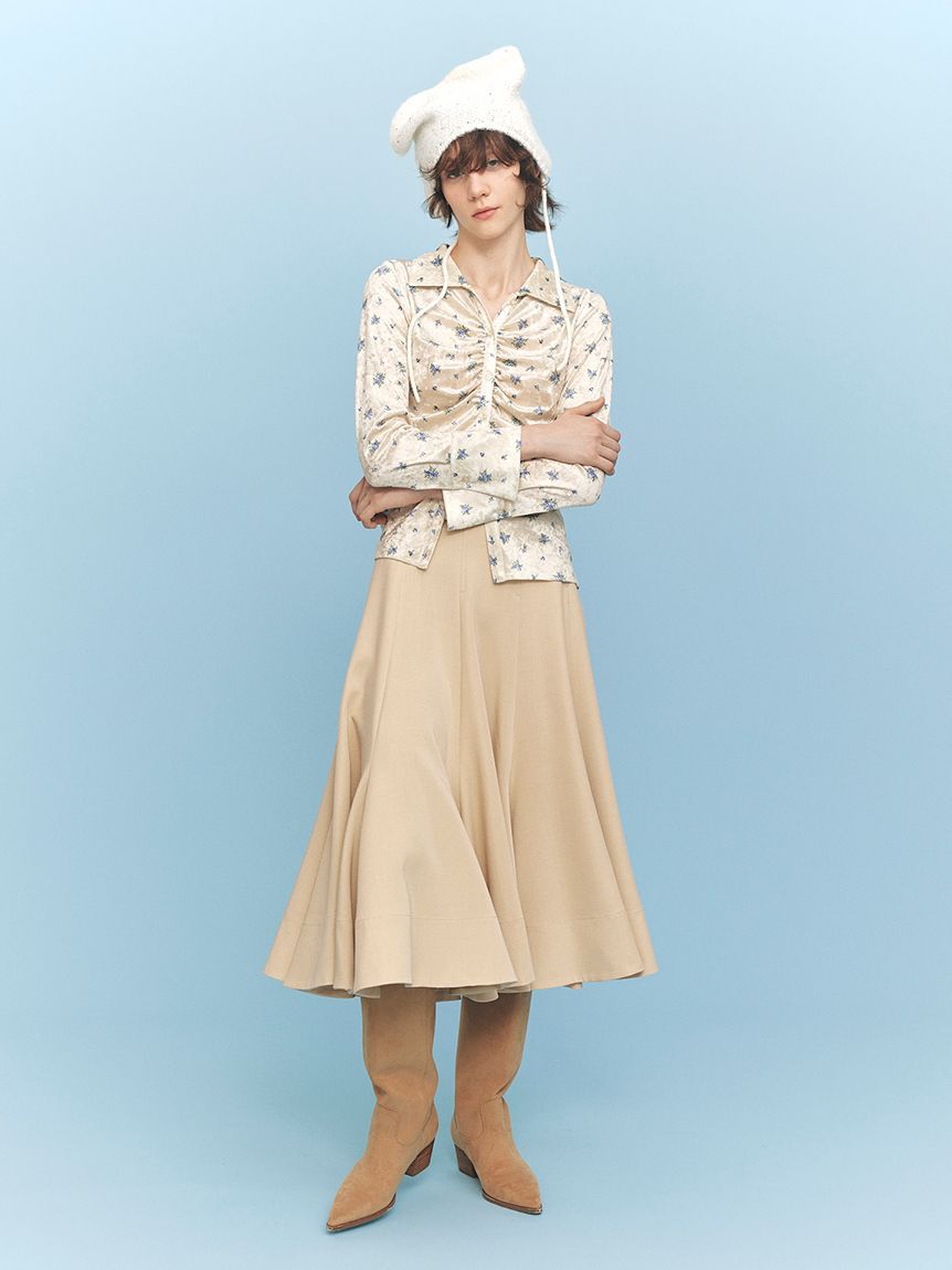 FURFUR「スイッチングフレアスカート」|スカート|