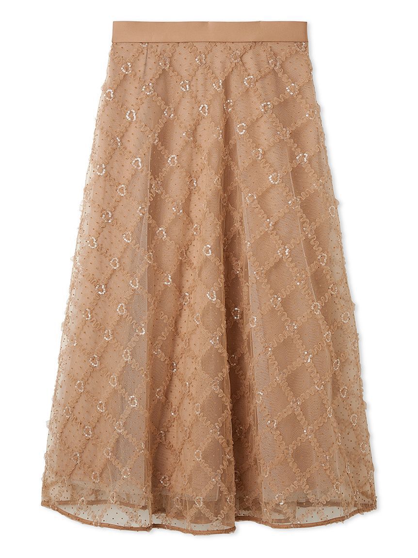 FURFUR「フリルチェックチュールスカート」|スカート|