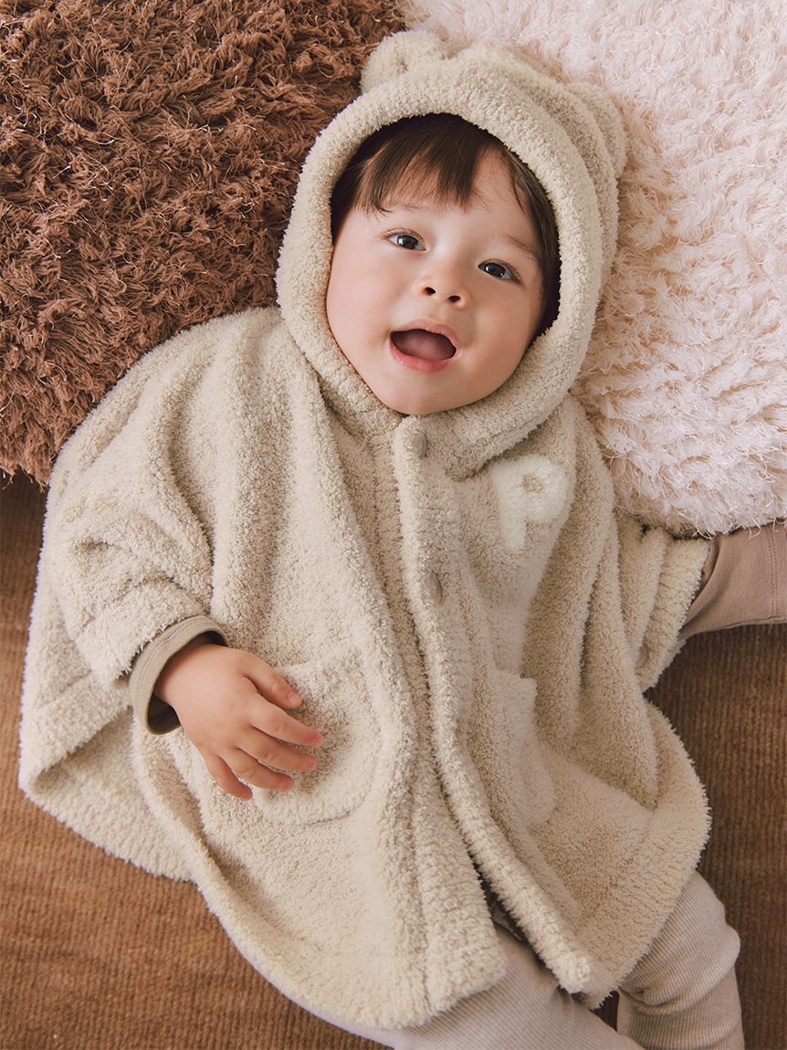 GELATO PIQUE KIDS & BABY「【ONLINE限定カラーあり】【BABY】パウダーベアポンチョ」|その他ベビーウェア|BEG