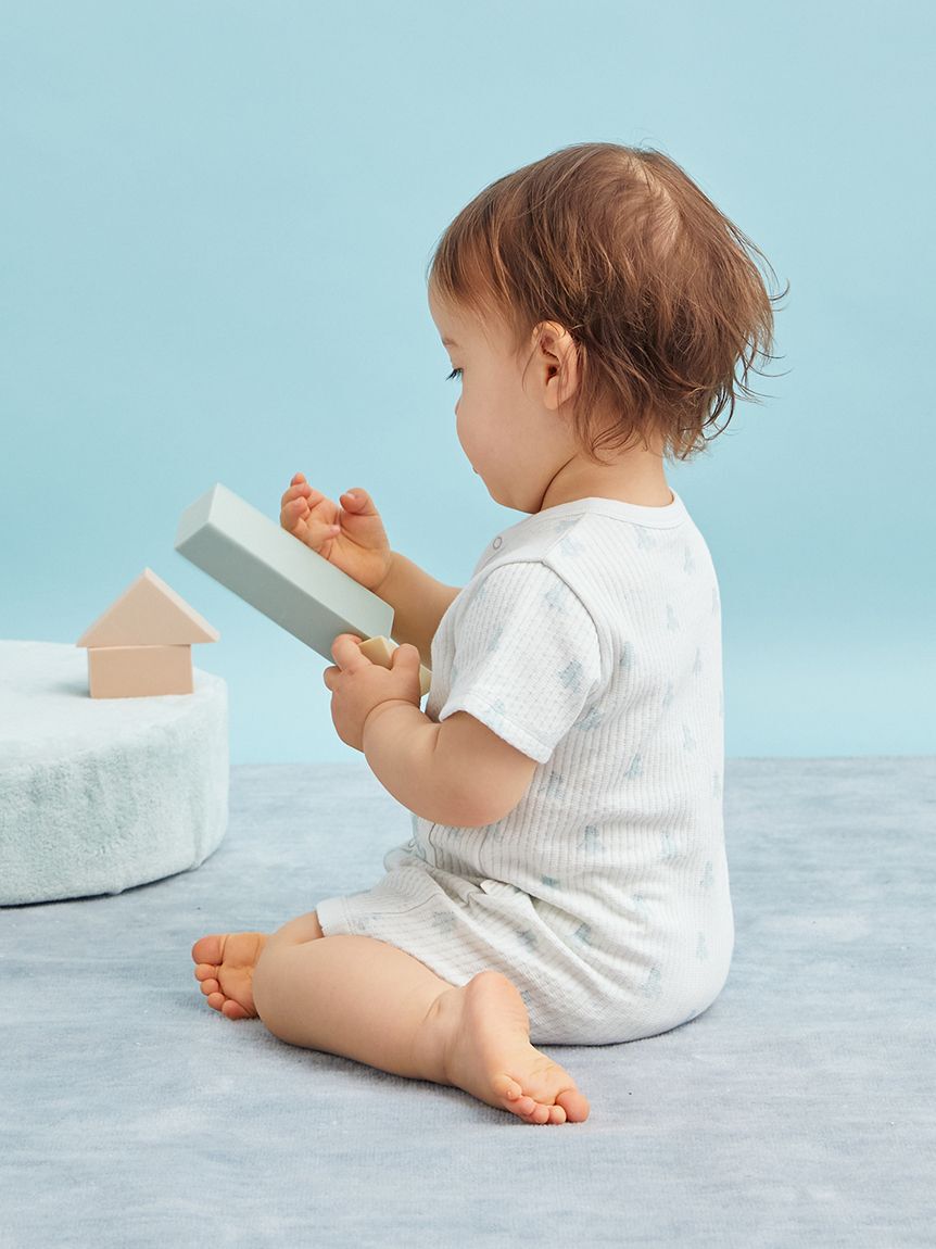 GELATO PIQUE KIDS & BABY「【BABY】ぬいぐるみ柄ロンパース」|ロンパース|