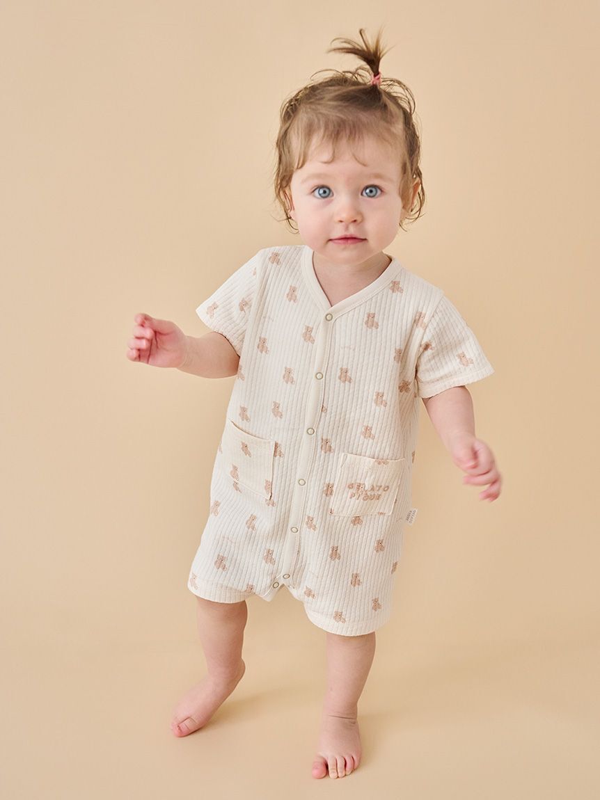 GELATO PIQUE KIDS & BABY「【BABY】ぬいぐるみ柄ロンパース」|ロンパース|
