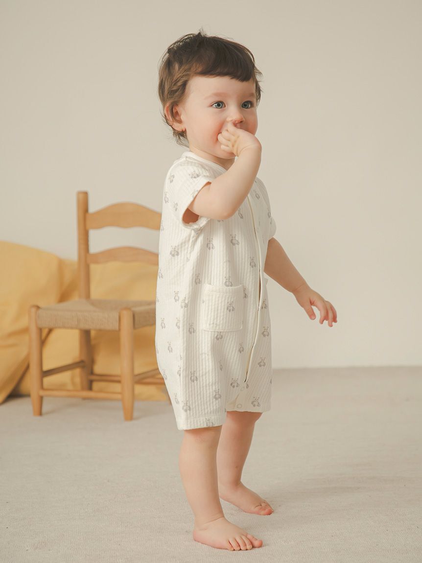 GELATO PIQUE KIDS & BABY「【BABY】ぬいぐるみ柄ロンパース」|ロンパース|