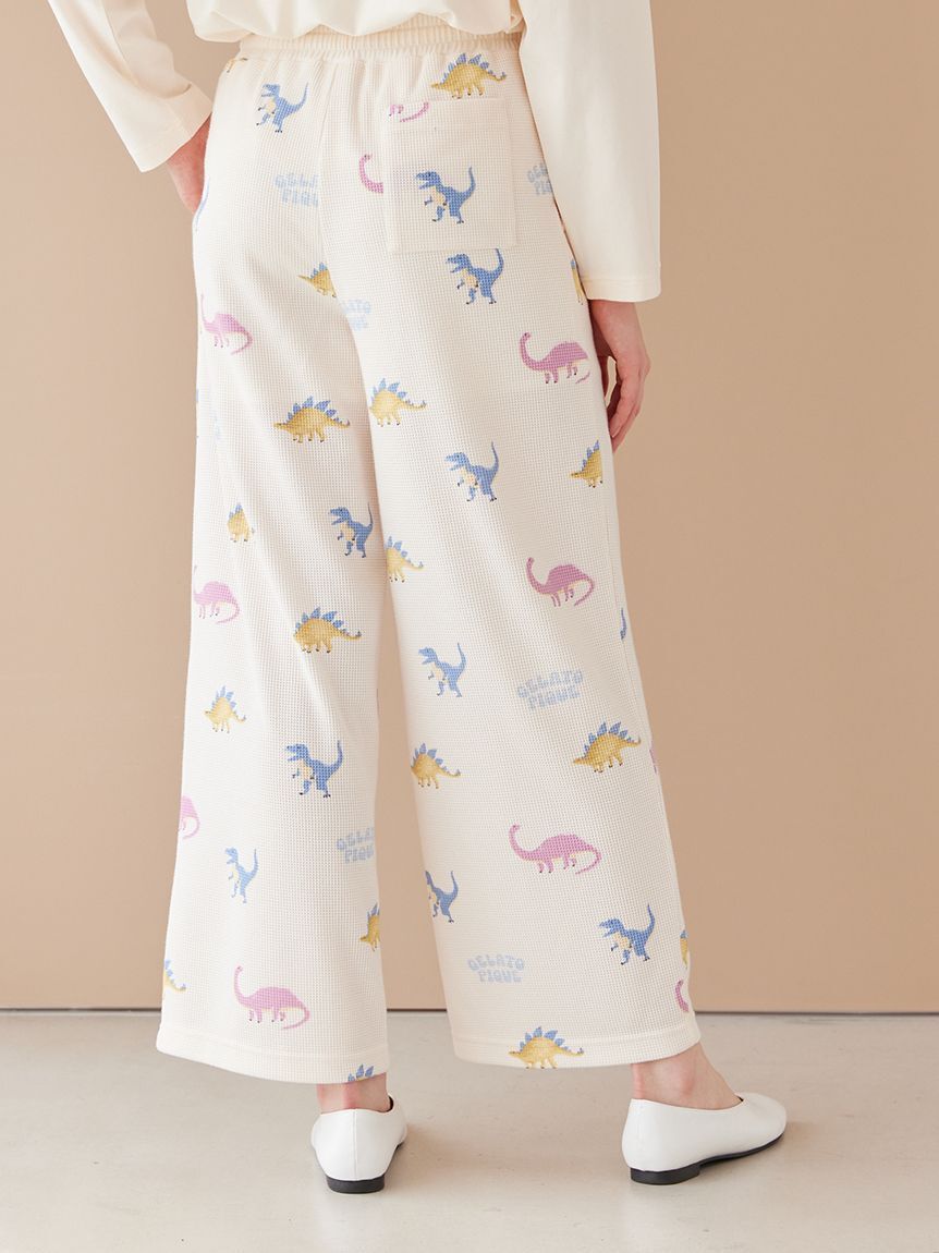 gelato pique「【ラッピング済み】エアリーモコダイナソージャガードプルオーバー&総柄ロングパンツSET」|ルームウェア|