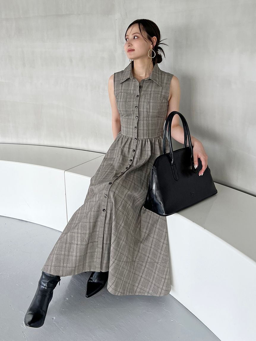 SNIDEL「Sustainableコルセットディテールシャツワンピース」|ワンピース|