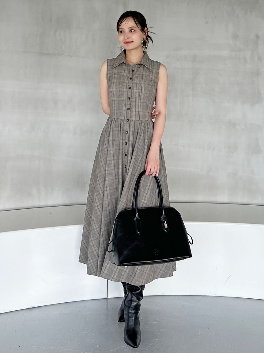 SNIDEL「Sustainableコルセットディテールシャツワンピース」|ワンピース|