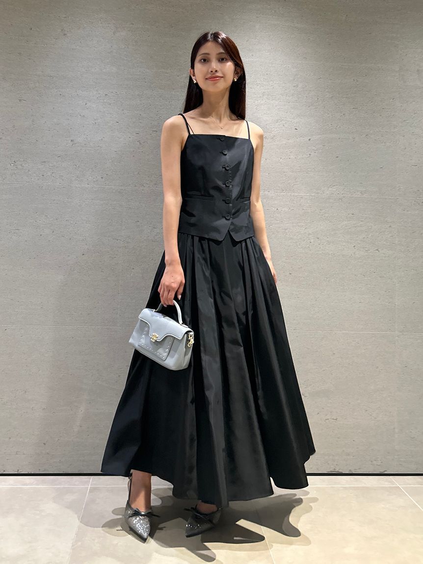 SNIDEL「キャミジレセットスカート」|ワンピース|