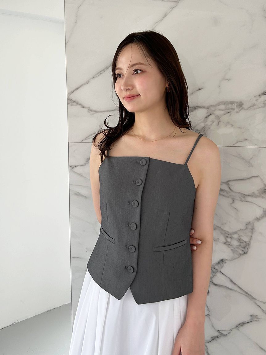 SNIDEL「キャミジレセットスカート」|ワンピース|