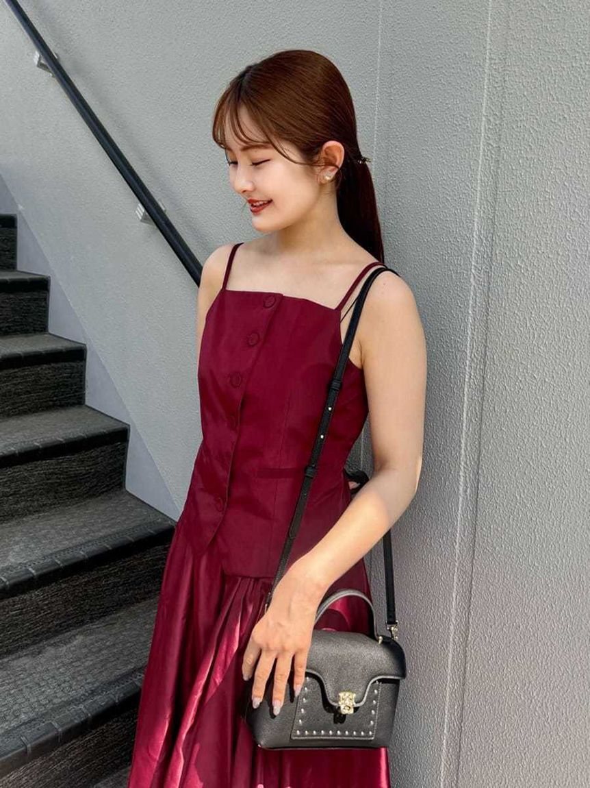 SNIDEL「キャミジレセットスカート」|ワンピース|