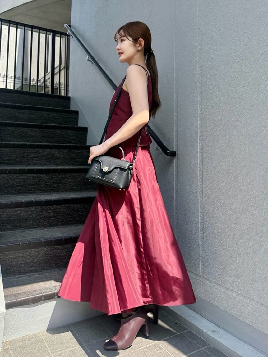 SNIDEL「キャミジレセットスカート」|ワンピース|