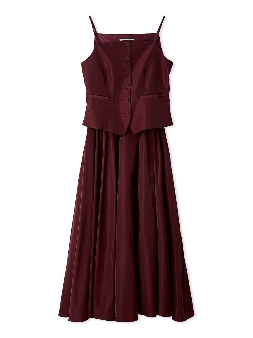 SNIDEL「キャミジレセットスカート」|ワンピース|