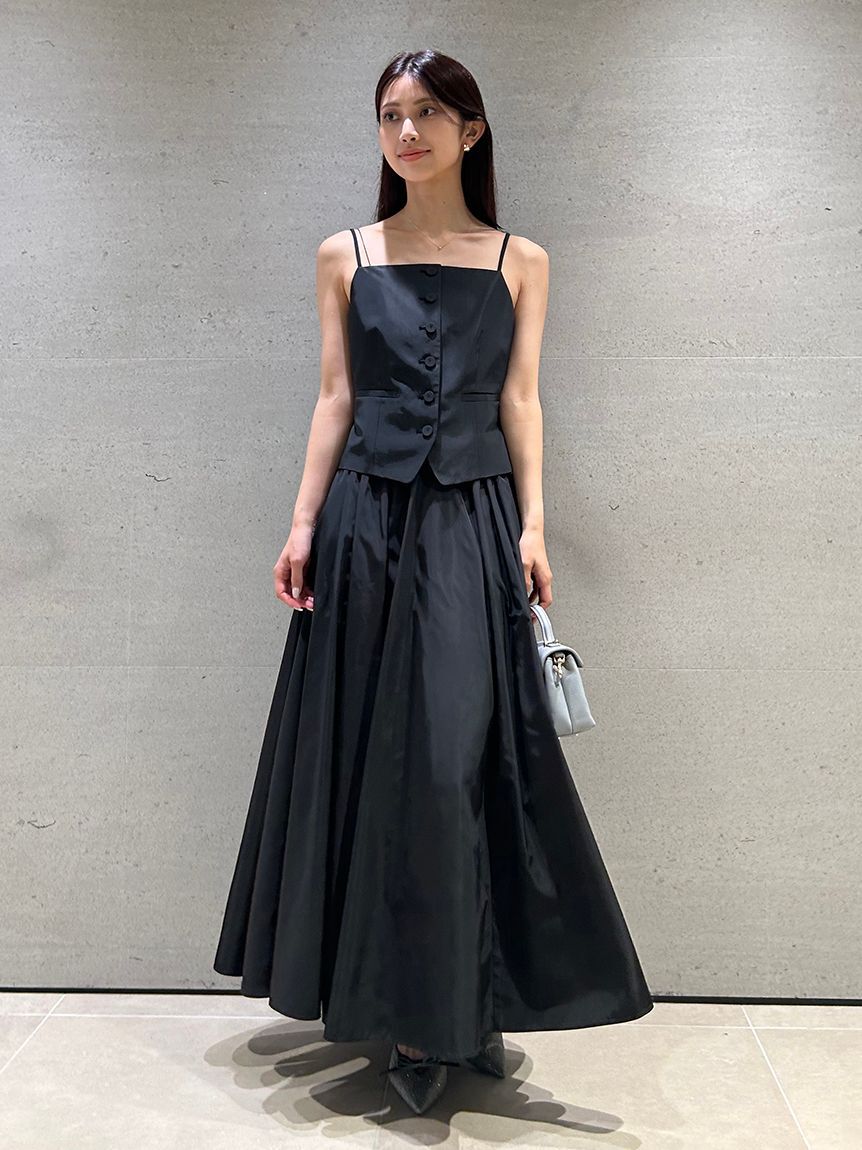 SNIDEL「キャミジレセットスカート」|ワンピース|