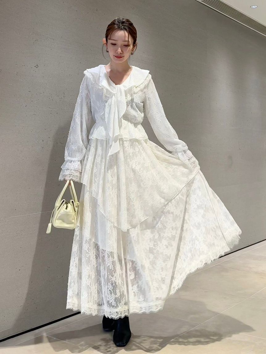 SNIDEL「Sustainableバリエーションフリルブラウス」|シャツ・ブラウス|