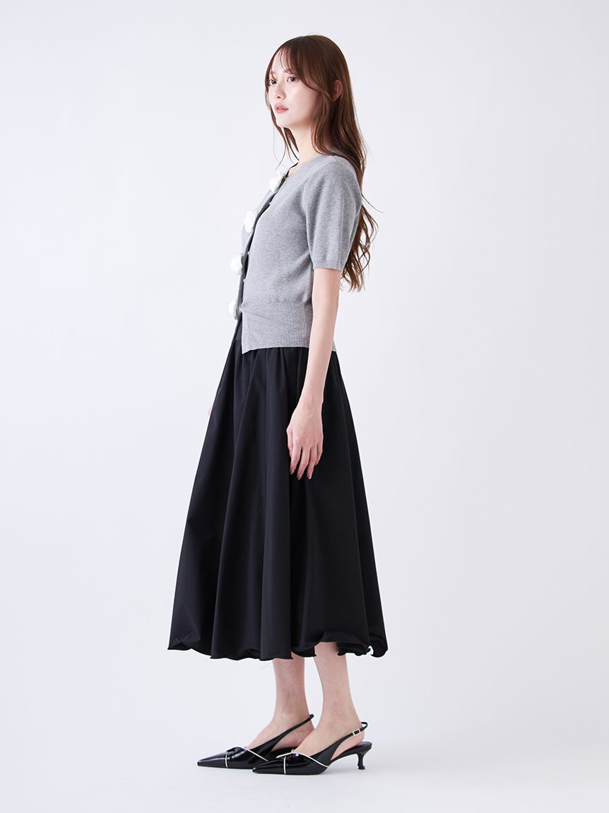 SNIDEL「【WEB限定/ROSE Collection】モチーフボタンニットカーディガン」|カーディガン|