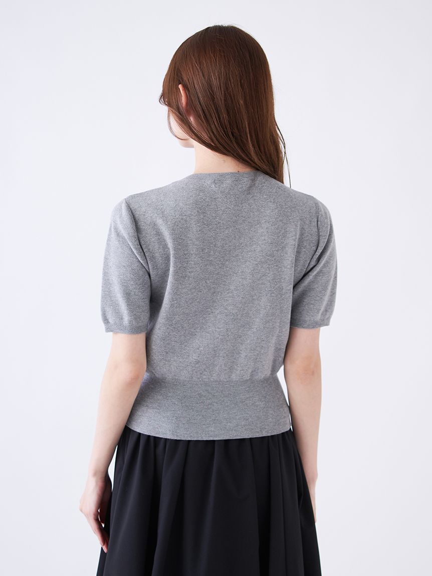 SNIDEL「【WEB限定/ROSE Collection】モチーフボタンニットカーディガン」|カーディガン|