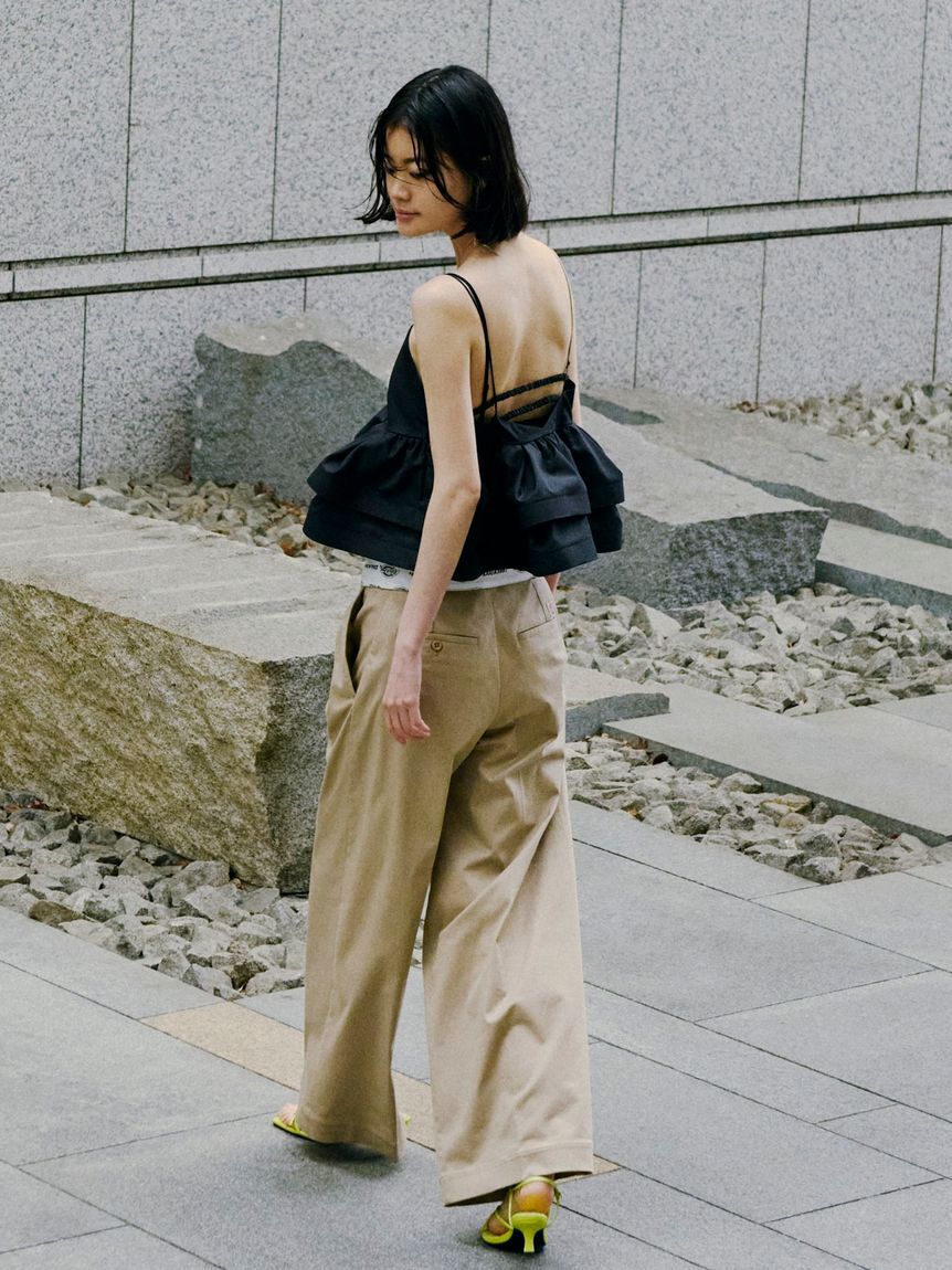 FRAY I.D「ラッフルヘムデザインキャミソール」|キャミソール|