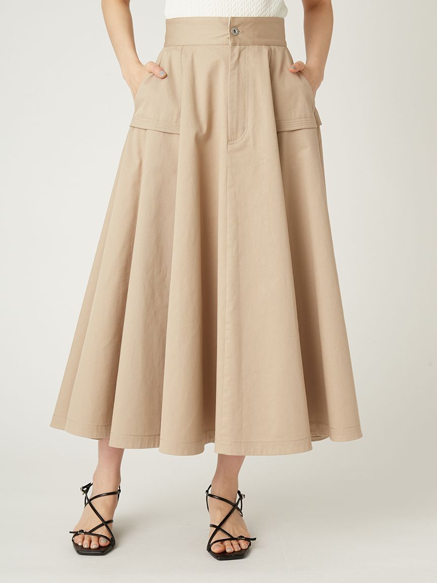 FRAY I.D「【FRAY I.D｜Dickies】チノフレアスカート」|スカート|