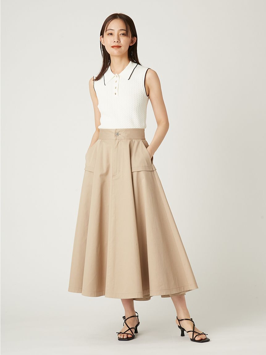 FRAY I.D「【FRAY I.D｜Dickies】チノフレアスカート」|スカート|