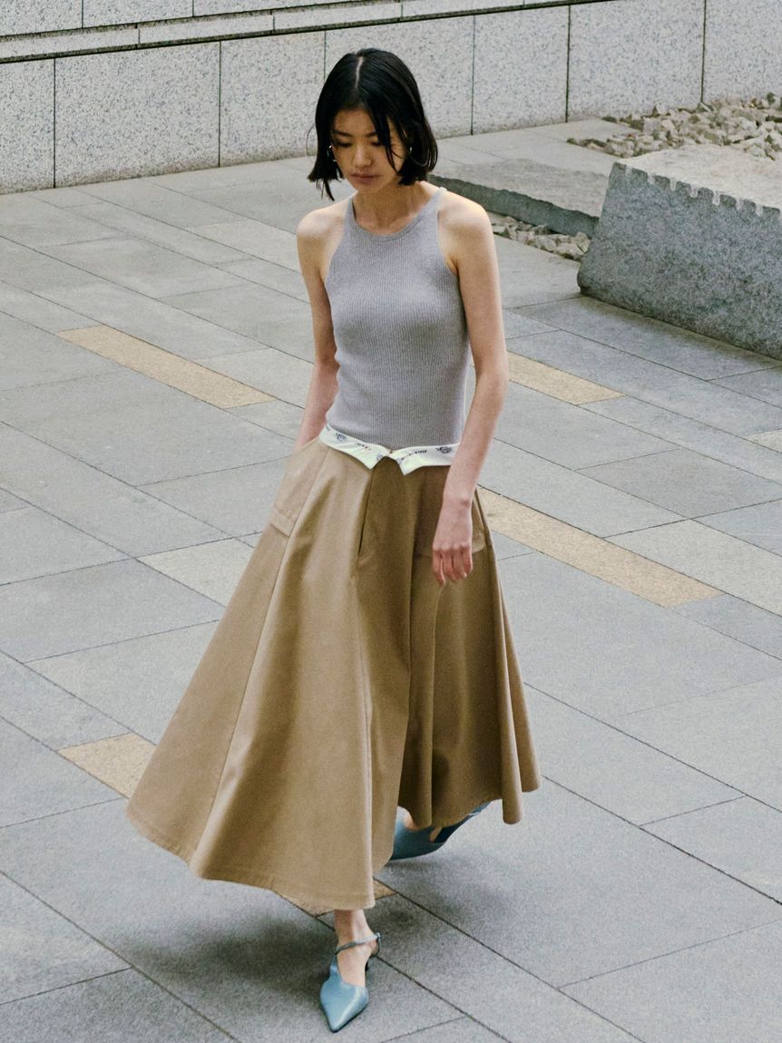 FRAY I.D「【FRAY I.D｜Dickies】チノフレアスカート」|スカート|