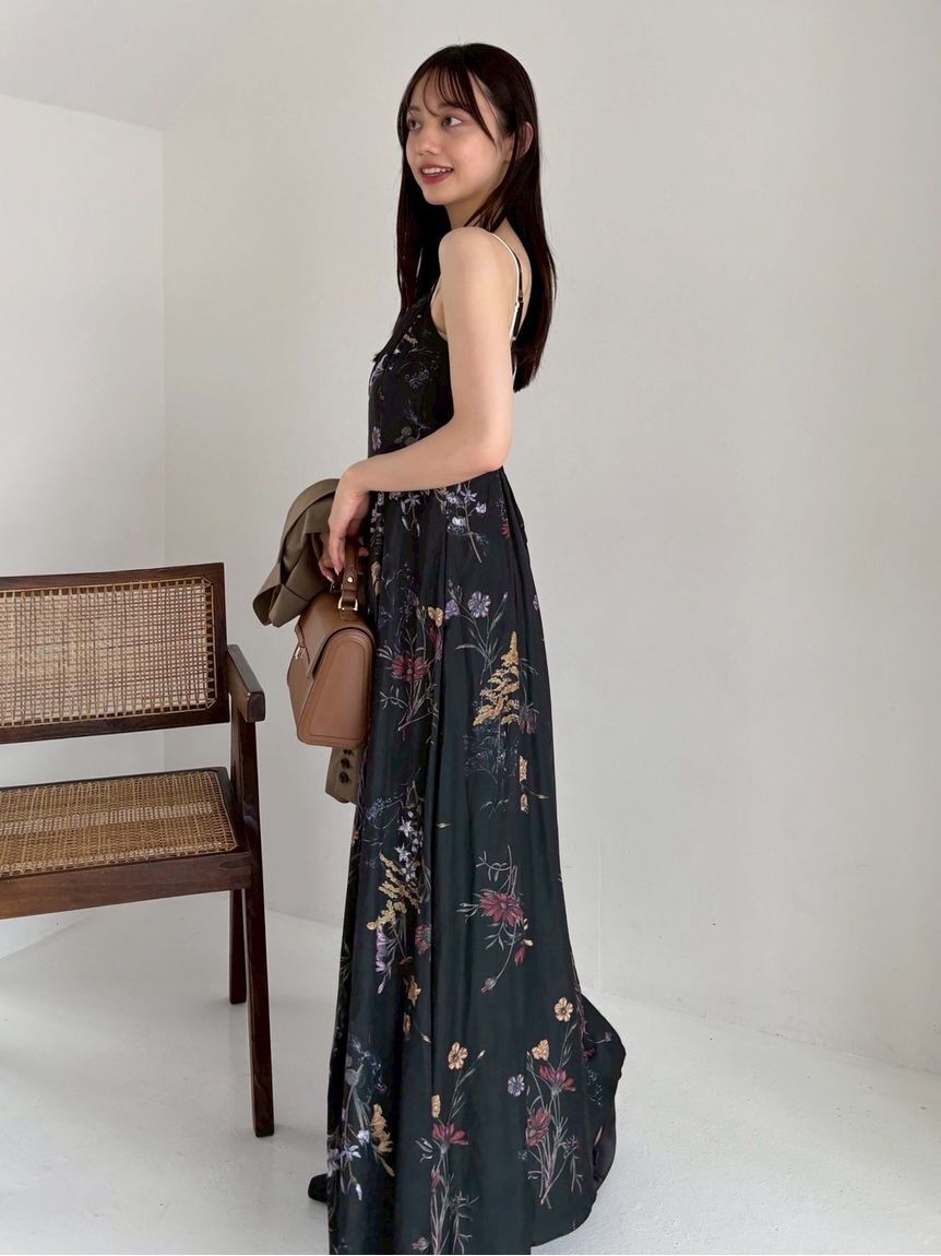 FRAY I.D「【00サイズ】ボタニカルプリントキャミソールワンピース／ウォッシャブル」|ワンピース|